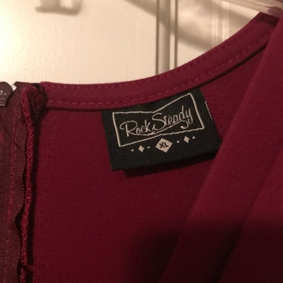 Burgundy dress by Steady Clothing - NWOT - Picture 2 of 9